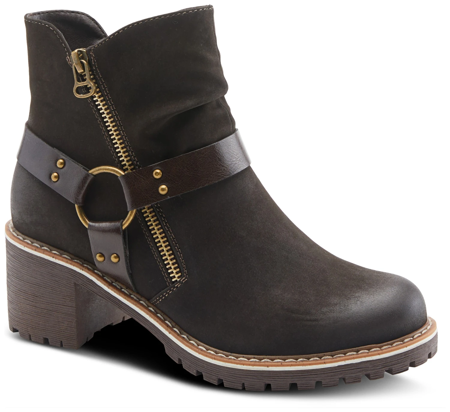 Women's Firewood Block Heel Bootie