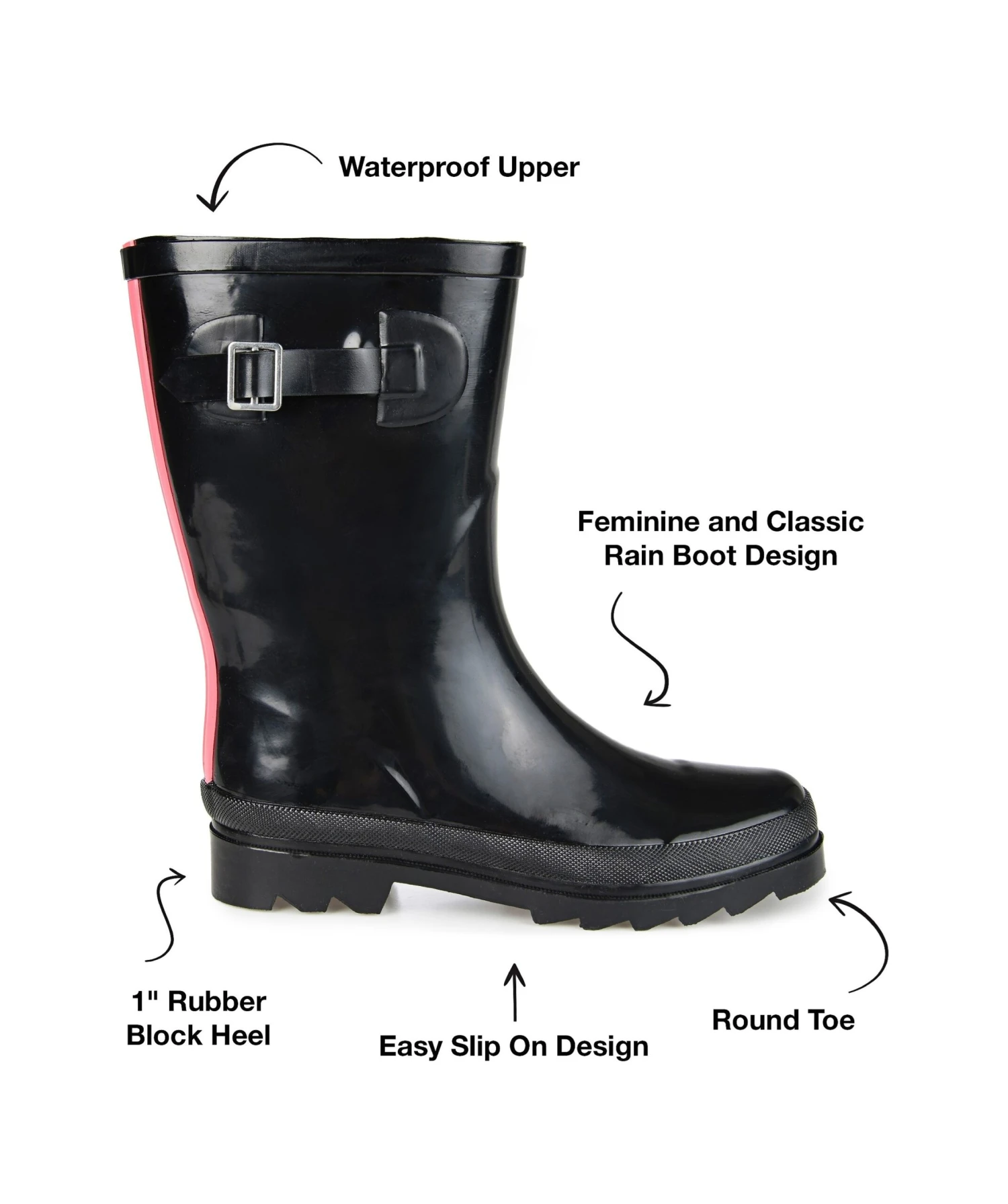 Women's Seattle Pull On Rain Boot - Image 7