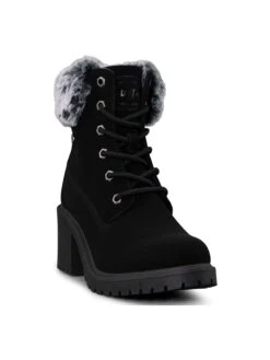 Women's Clove Fur Lined Lace Up Boot