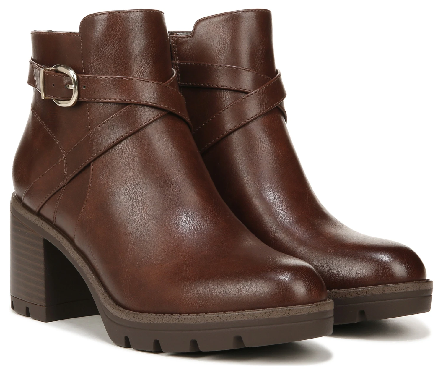 Women's Madalynn Buckle Medium/Wide Block Heel Bootie - Image 2