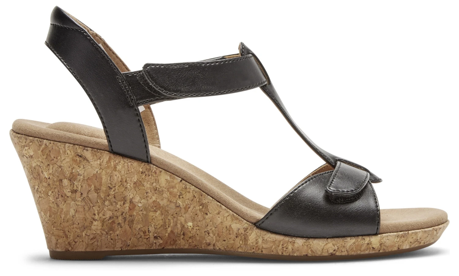 Women's Blanca T Strap Medium/Wide Wedge Sandal - Image 2