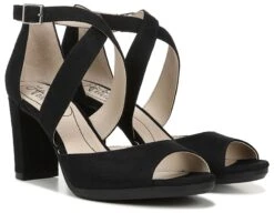 LIFE Women's Allison Medium/Wide Peep Toe Heel